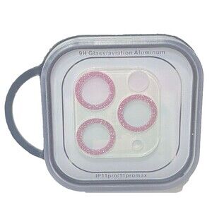 Iphone 11 Pro Max 9H Glass Aviation Aluminum Camera Protector Glass Pink New